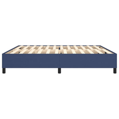 Struttura Letto a Rete a Molle Blu 200x200 cm in Tessuto | homemem39