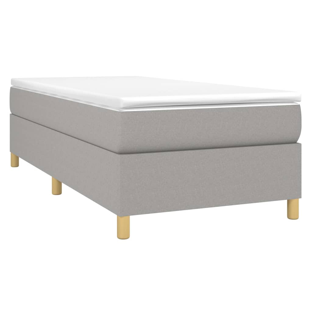 Struttura Letto a Rete a Molle Grigio Chiaro 80x200 cm Tessuto | homemem39