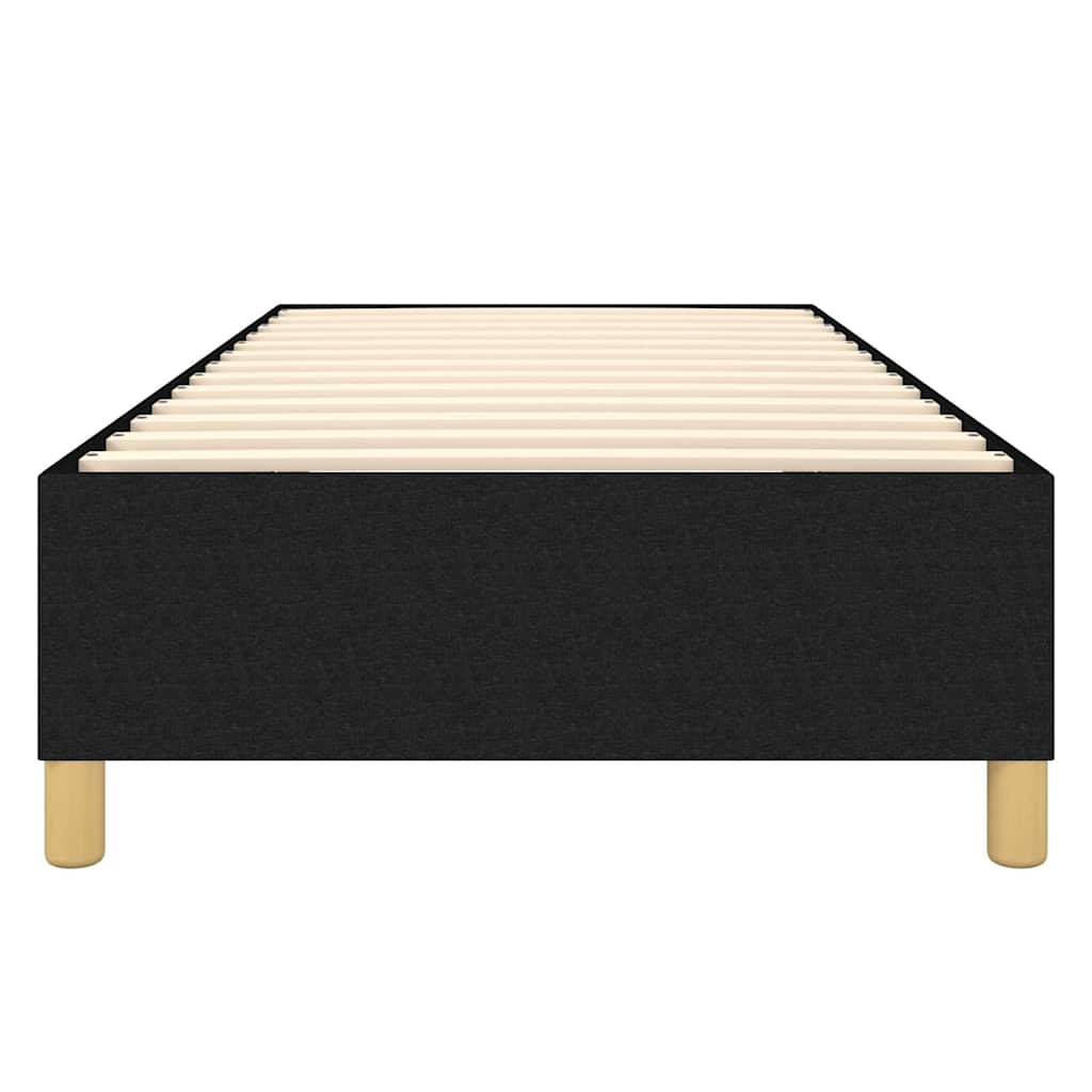 Struttura Letto a Rete a Molle Nero 80x200 cm Tessuto