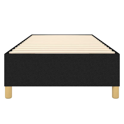 Struttura Letto a Rete a Molle Nero 80x200 cm Tessuto