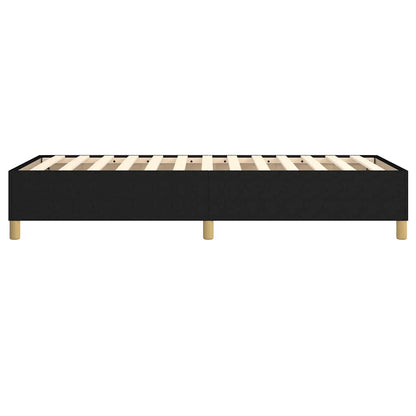 Struttura Letto a Rete a Molle Nero 80x200 cm Tessuto