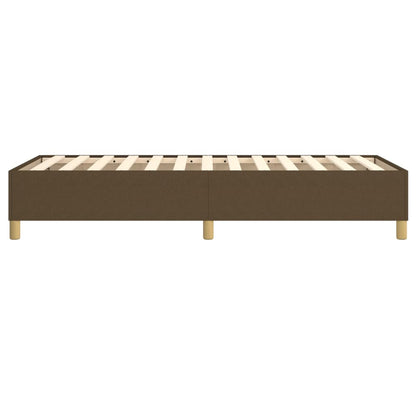Struttura Letto a Rete a Molle Marrone Scuro 80x200 cm Tessuto | homemem39