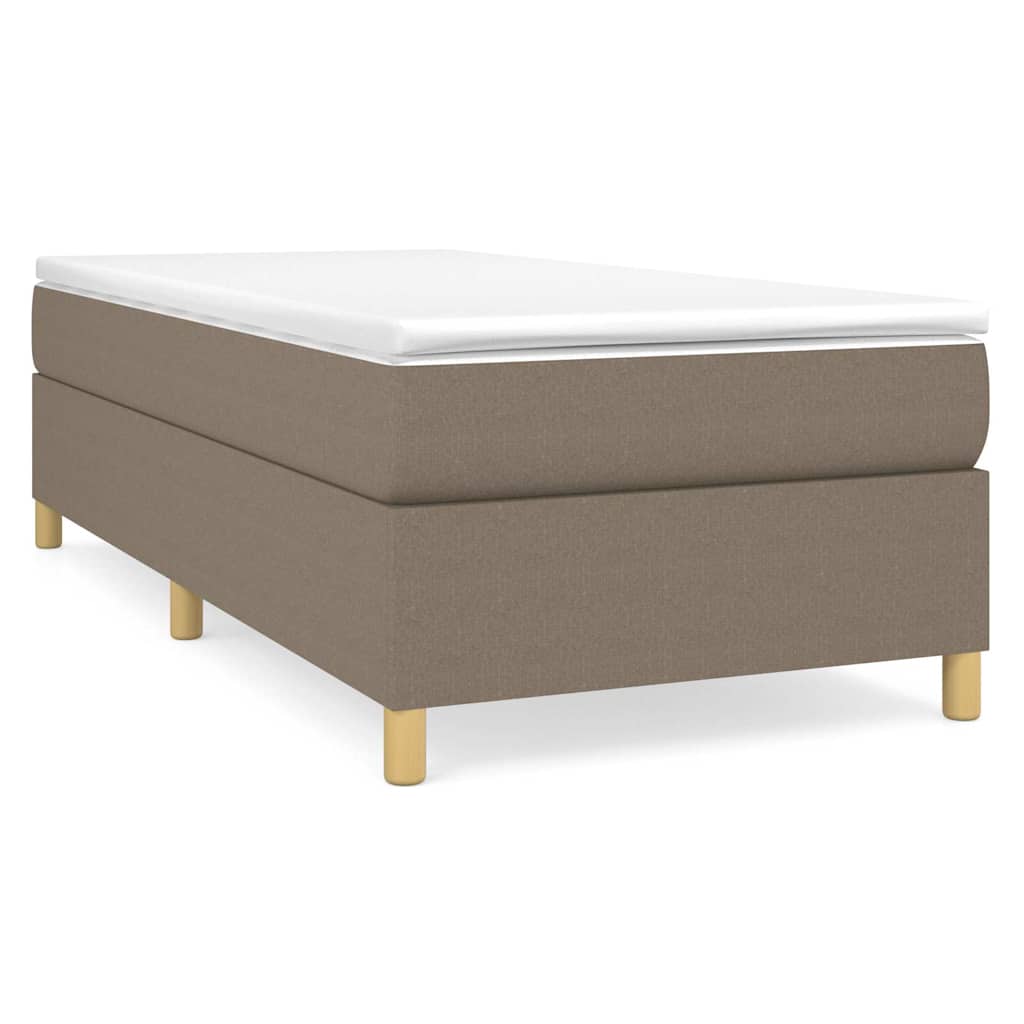 Struttura Letto a Rete a Molle Tortora 80x200 cm Tessuto