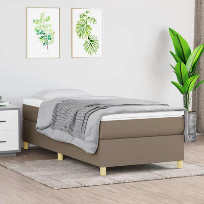 Struttura Letto a Rete a Molle Tortora 80x200 cm Tessuto