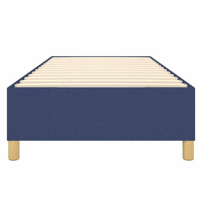 Struttura Letto a Rete a Molle Blu 80x200 cm in Tessuto