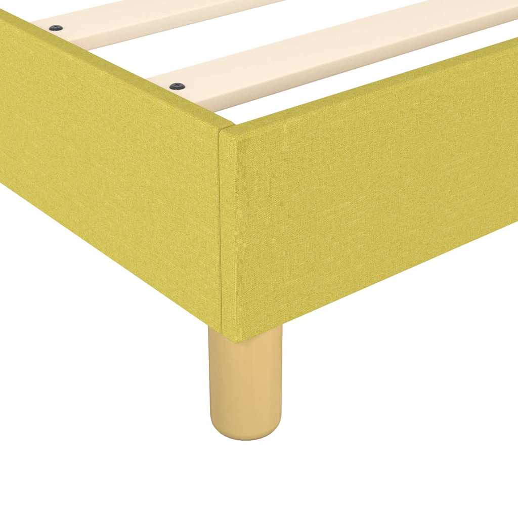 Struttura Letto a Rete a Molle Verde 80x200 cm in Tessuto