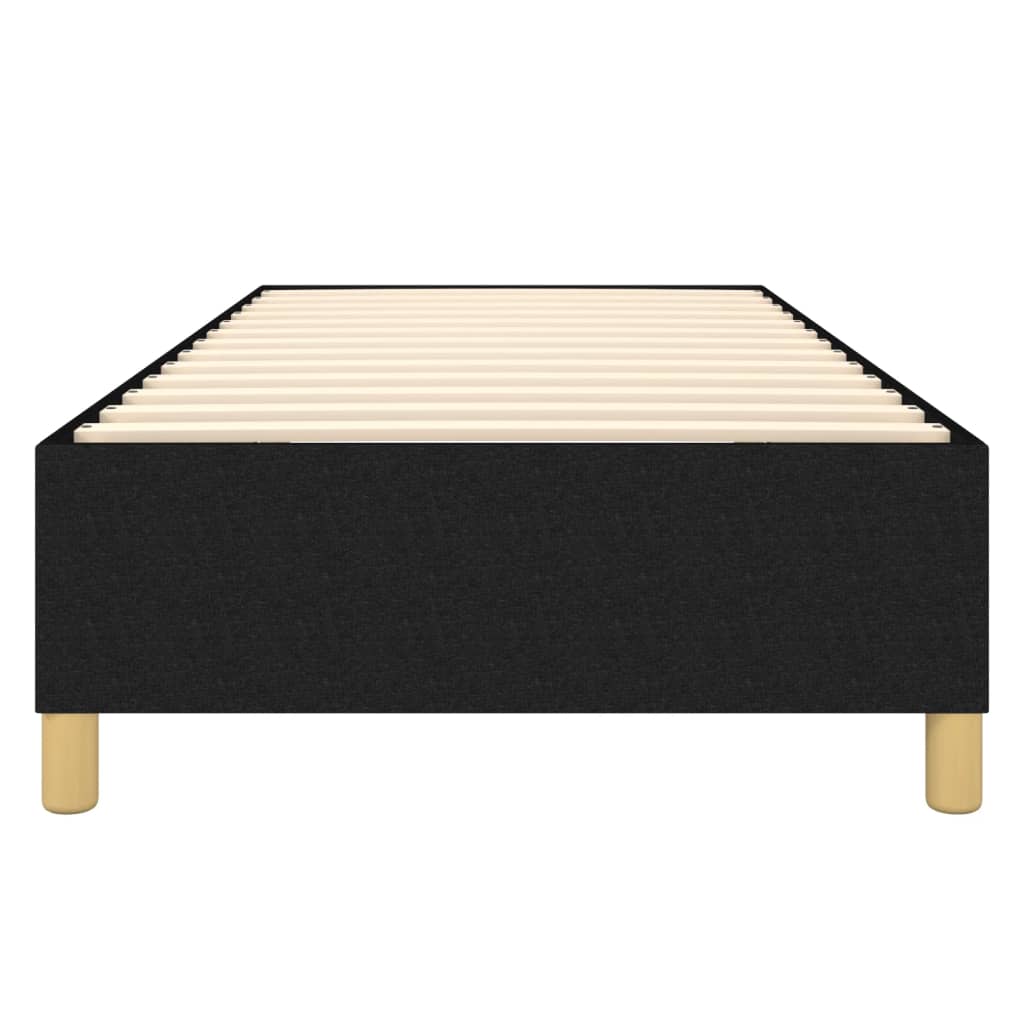 Struttura Letto a Rete a Molle Nero 90x190 cm in Tessuto | homemem39