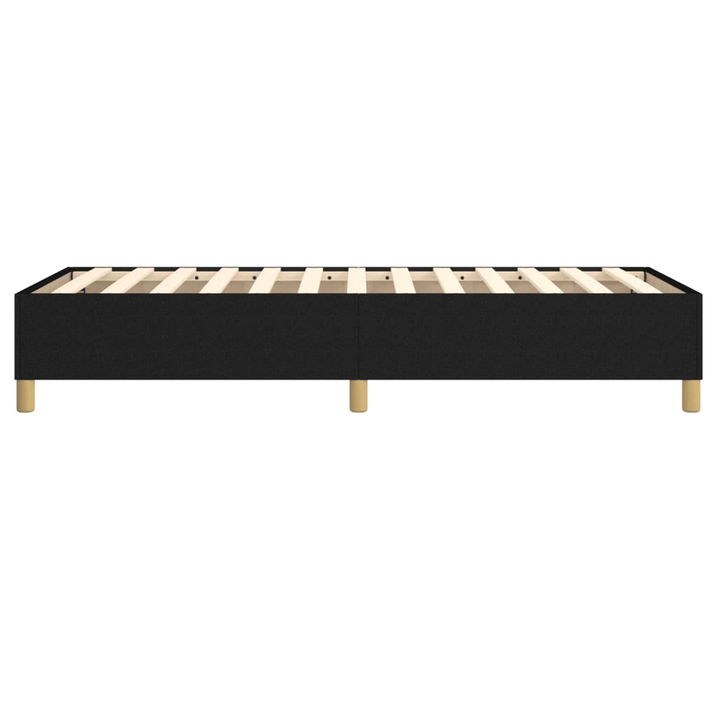 Struttura Letto a Rete a Molle Nero 90x190 cm in Tessuto | homemem39