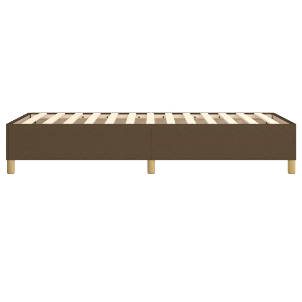 Struttura Letto a Rete a Molle Marrone Scuro 90x190 cm Tessuto | homemem39