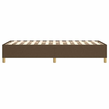 Struttura Letto a Rete a Molle Marrone Scuro 90x190 cm Tessuto