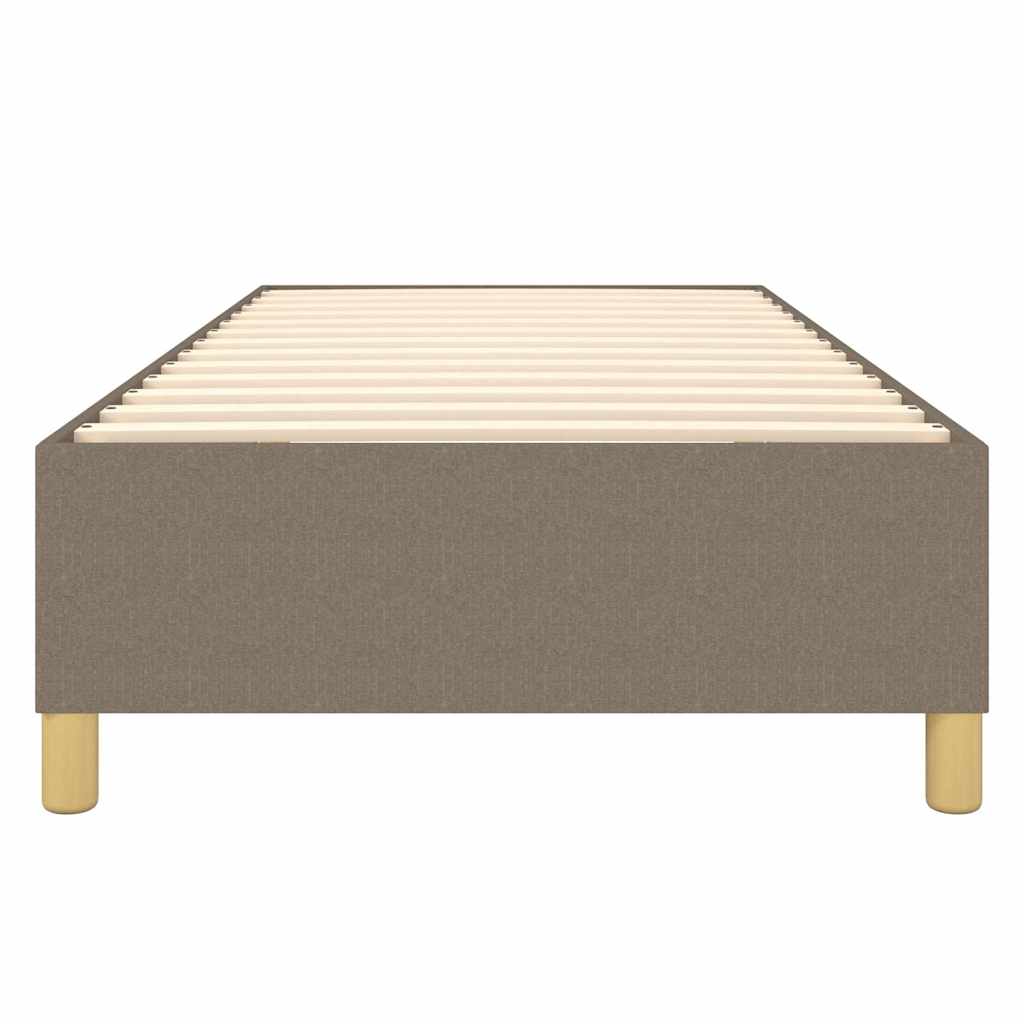 Struttura Letto a Rete a Molle Tortora 90x190 cm Tessuto