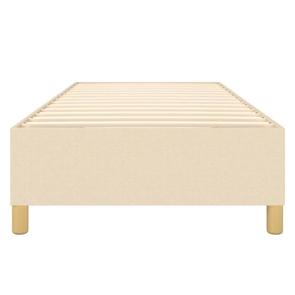 Struttura Letto a Rete a Molle Crema 90x190 cm in Tessuto | homemem39