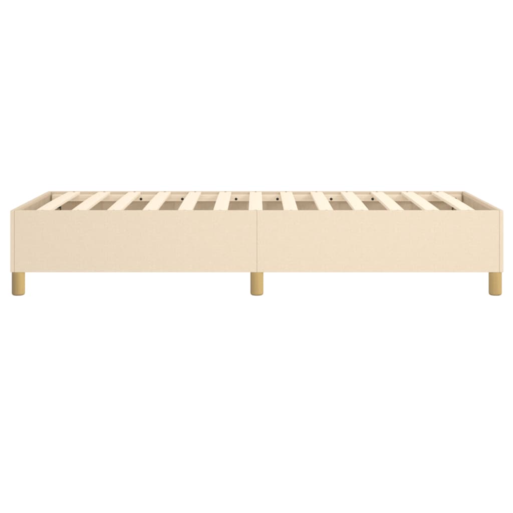 Struttura Letto a Rete a Molle Crema 90x190 cm in Tessuto | homemem39
