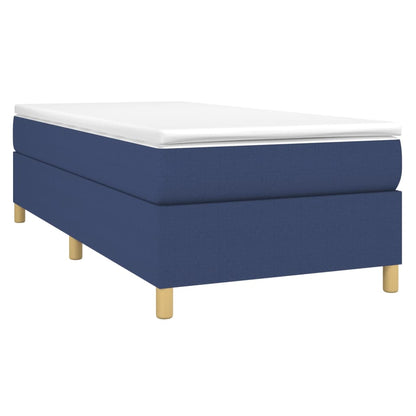 Struttura Letto a Rete a Molle Blu 90x190 cm in Tessuto | homemem39