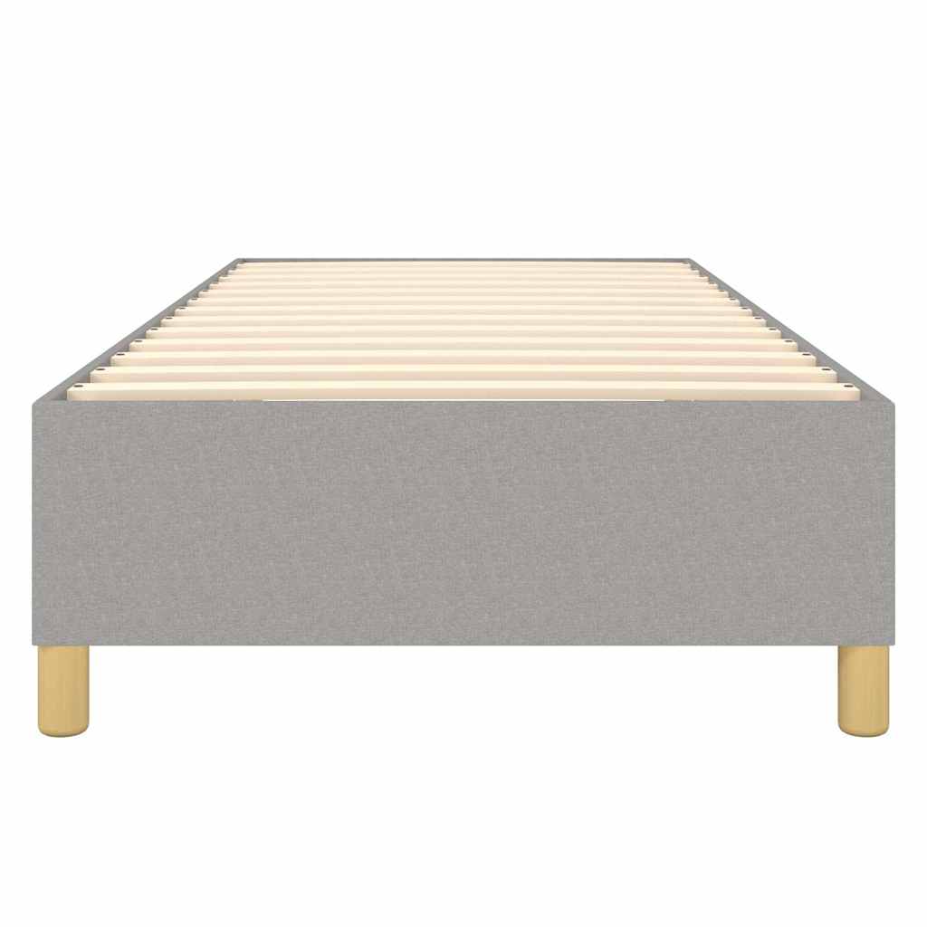 Struttura Letto a Rete a Molle Grigio Chiaro 90x200 cm Tessuto