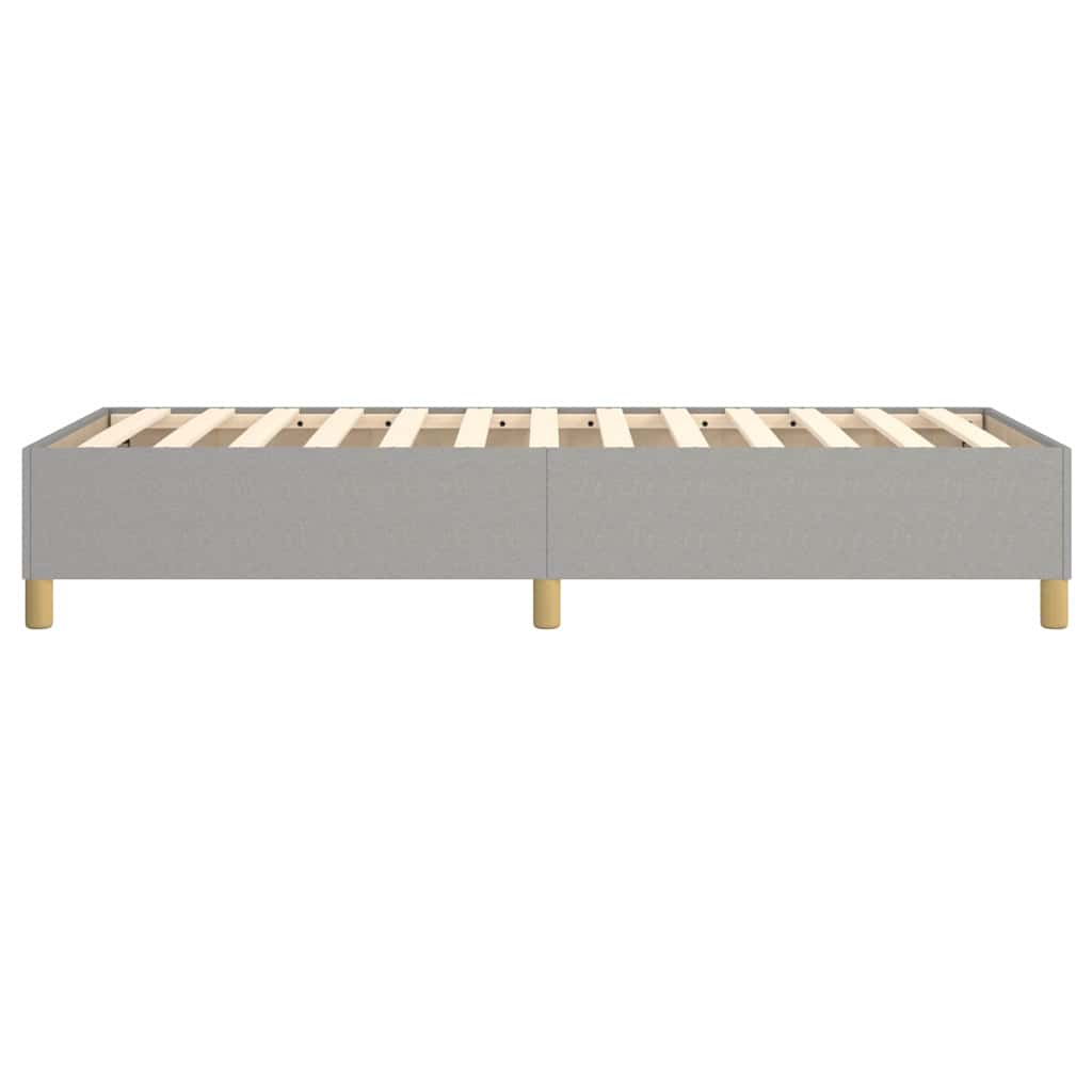 Struttura Letto a Rete a Molle Grigio Chiaro 90x200 cm Tessuto