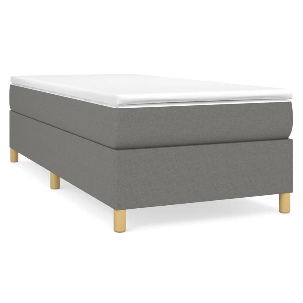 Struttura Letto a Rete a Molle Grigio Scuro 90x200 cm Tessuto | homemem39
