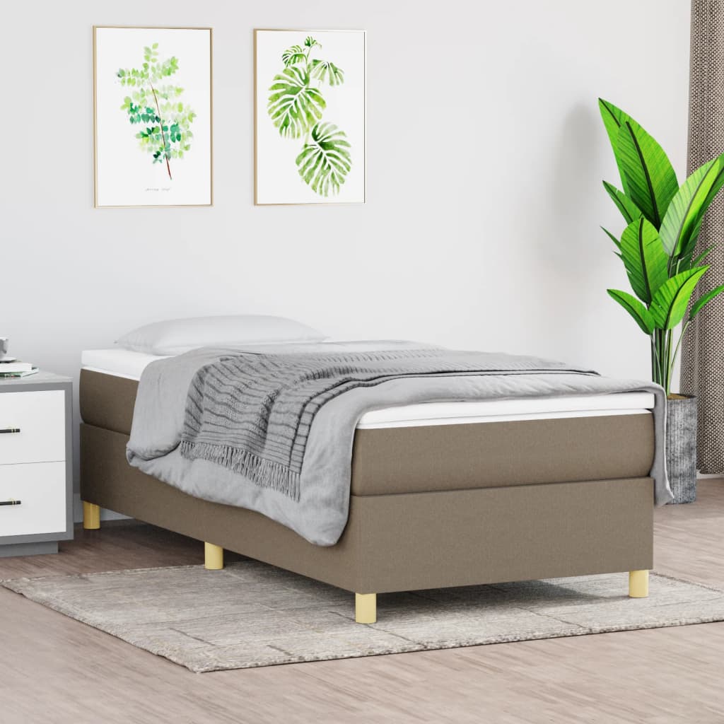 Struttura Letto a Rete a Molle Tortora 90x200 cm Tessuto | homemem39