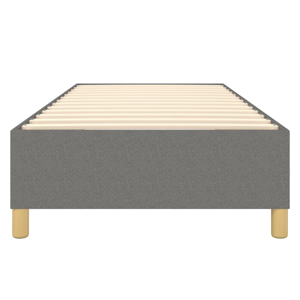 Struttura Letto a Rete a Molle Grigio Scuro 100x200 cm Tessuto | homemem39