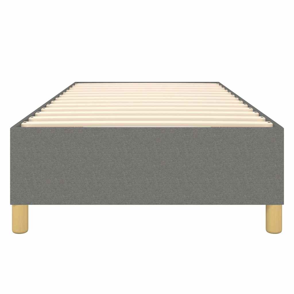 Struttura Letto a Rete a Molle Grigio Scuro 100x200 cm Tessuto