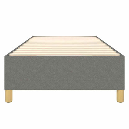 Struttura Letto a Rete a Molle Grigio Scuro 100x200 cm Tessuto