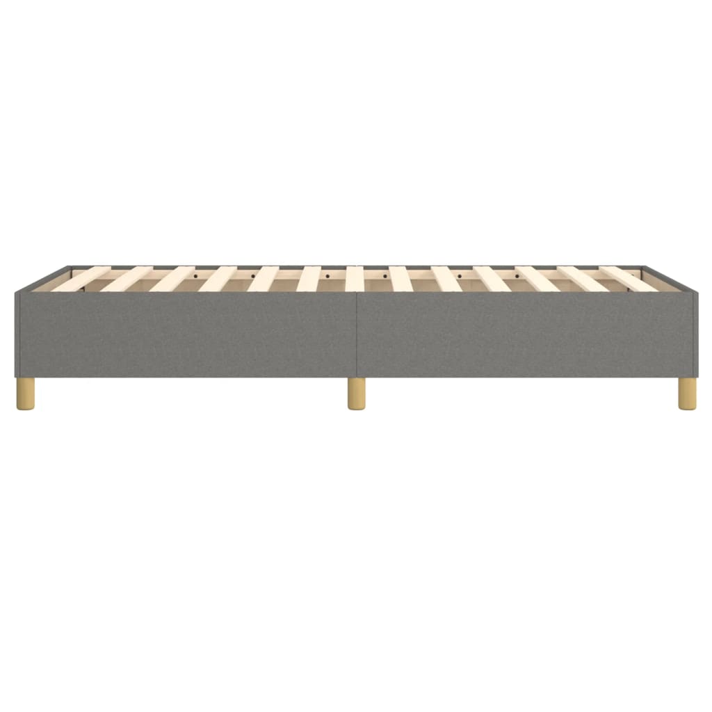 Struttura Letto a Rete a Molle Grigio Scuro 100x200 cm Tessuto | homemem39