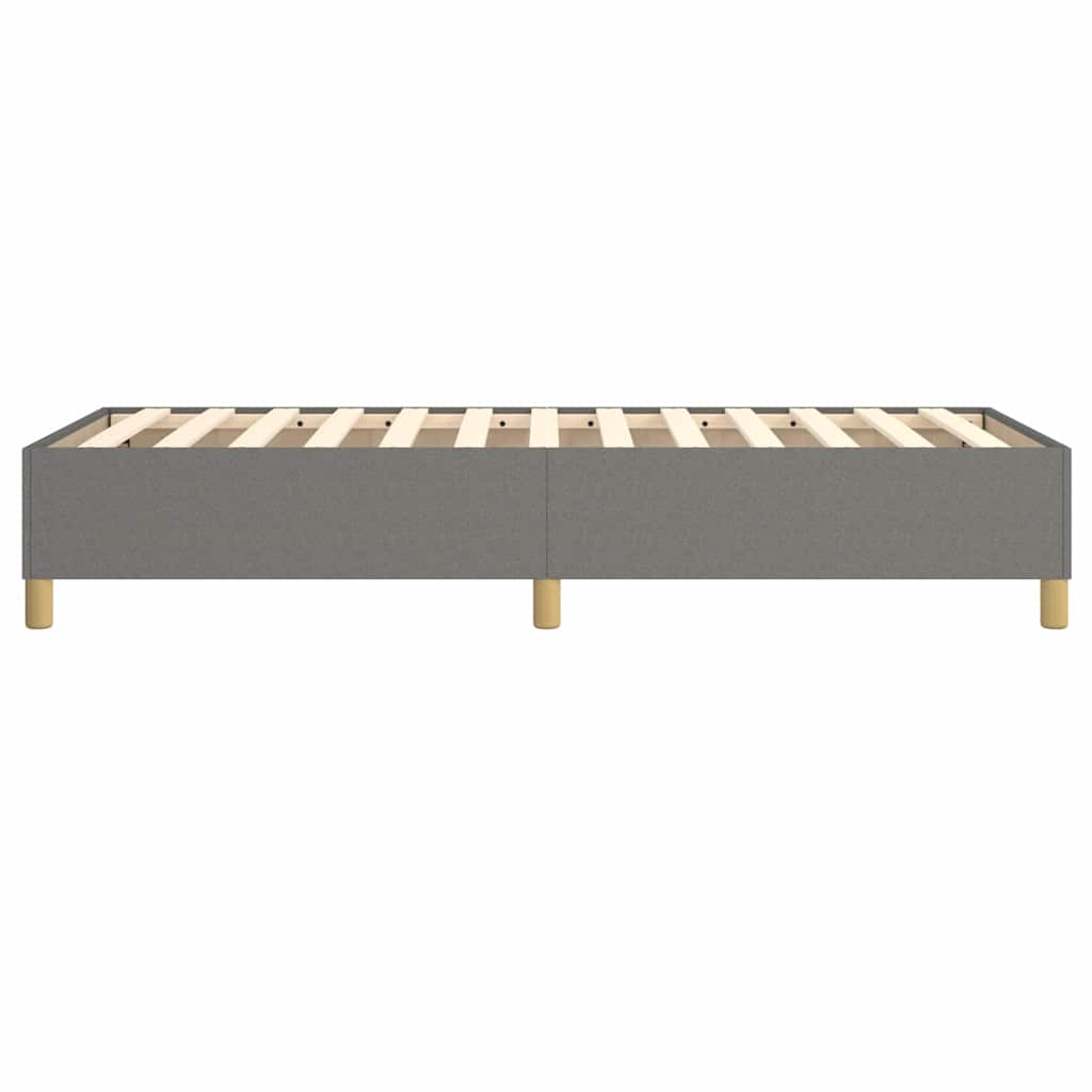 Struttura Letto a Rete a Molle Grigio Scuro 100x200 cm Tessuto