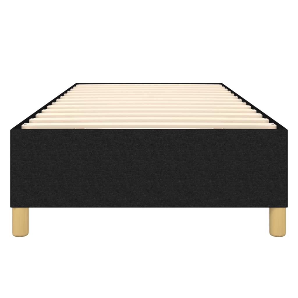 Struttura Letto a Rete a Molle Nero 100x200 cm in Tessuto | homemem39