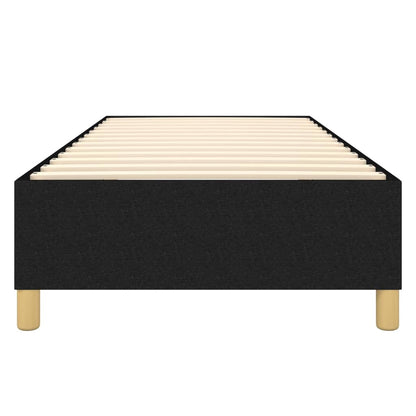 Struttura Letto a Rete a Molle Nero 100x200 cm in Tessuto | homemem39