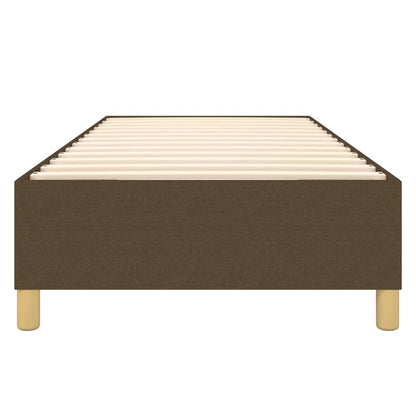 Struttura Letto a Rete a Molle Marrone Scuro 100x200 cm Tessuto | homemem39