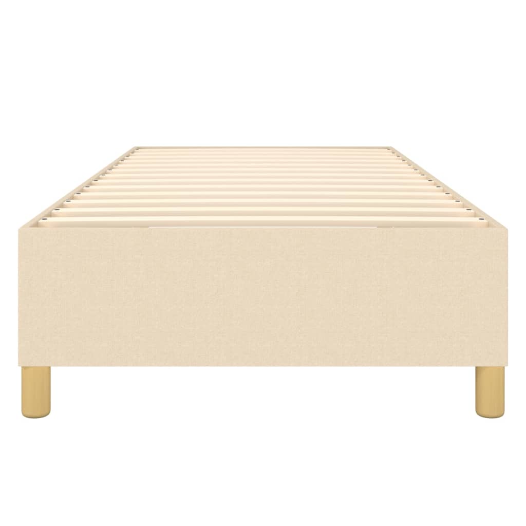 Struttura Letto a Rete a Molle Crema 100x200 cm in Tessuto | homemem39