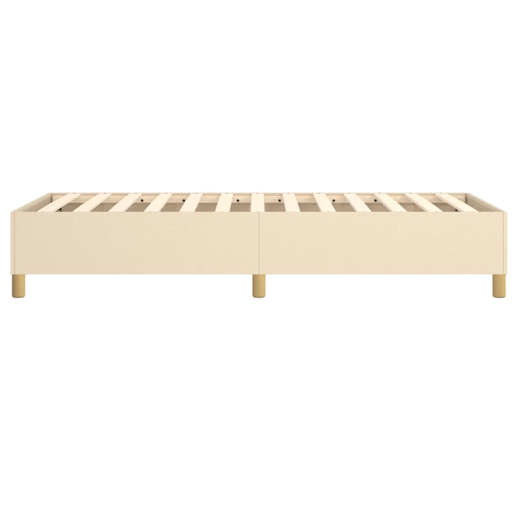 Struttura Letto a Rete a Molle Crema 100x200 cm in Tessuto | homemem39