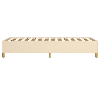 Struttura Letto a Rete a Molle Crema 100x200 cm in Tessuto | homemem39