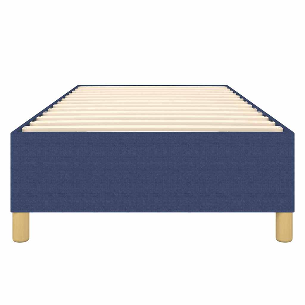 Struttura Letto a Rete a Molle Blu 100x200 cm in Tessuto