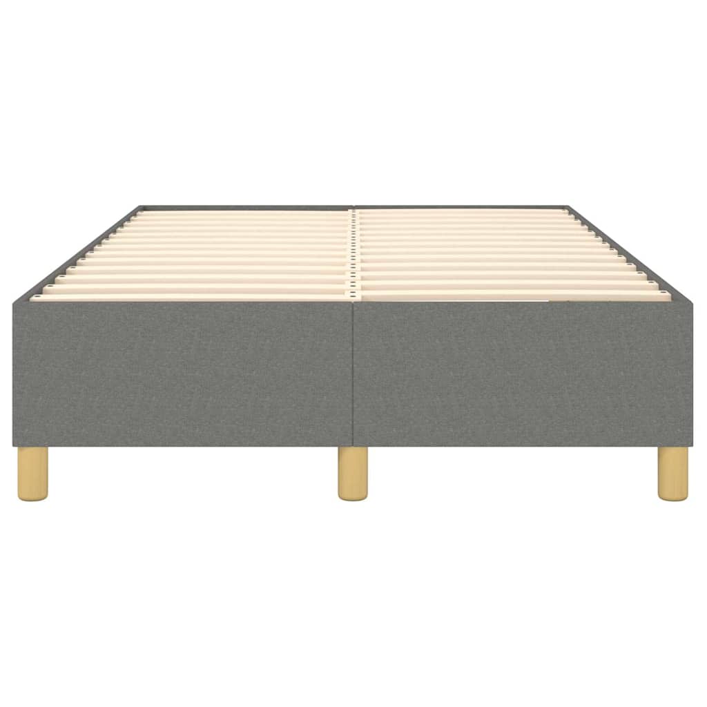Struttura Letto a Rete a Molle Grigio Scuro 120x200 cm Tessuto