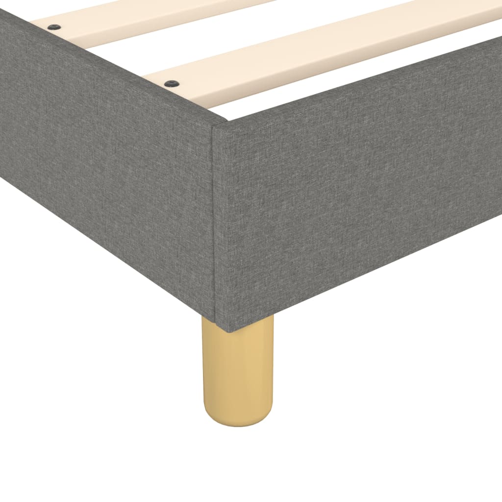 Struttura Letto a Rete a Molle Grigio Scuro 120x200 cm Tessuto | homemem39