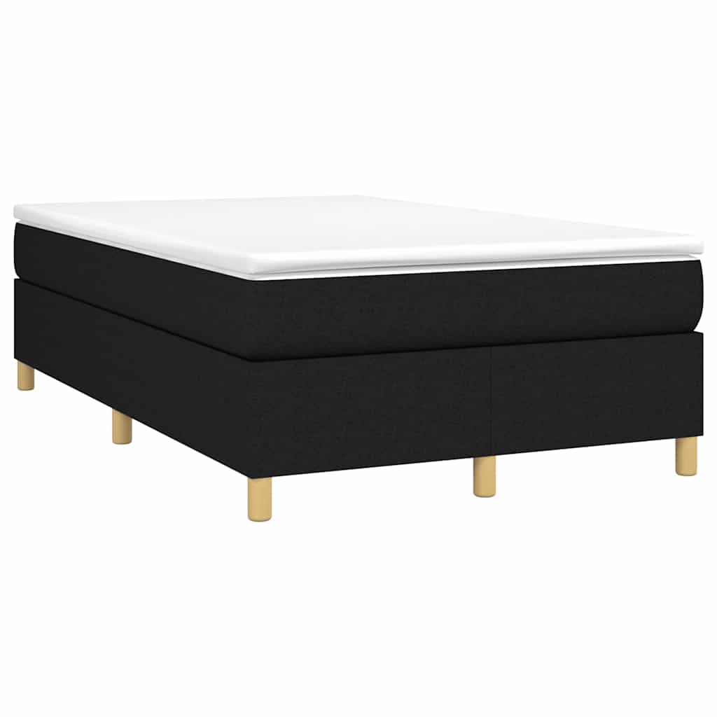 Struttura Letto a Rete a Molle Nero 120x200 cm Tessuto