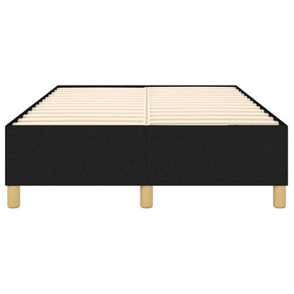 Struttura Letto a Rete a Molle Nero 120x200 cm Tessuto