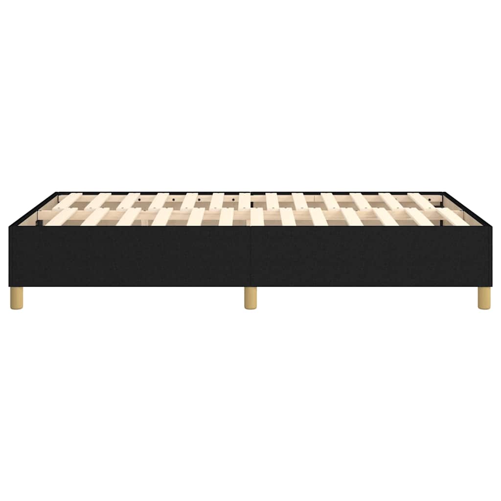 Struttura Letto a Rete a Molle Nero 120x200 cm Tessuto