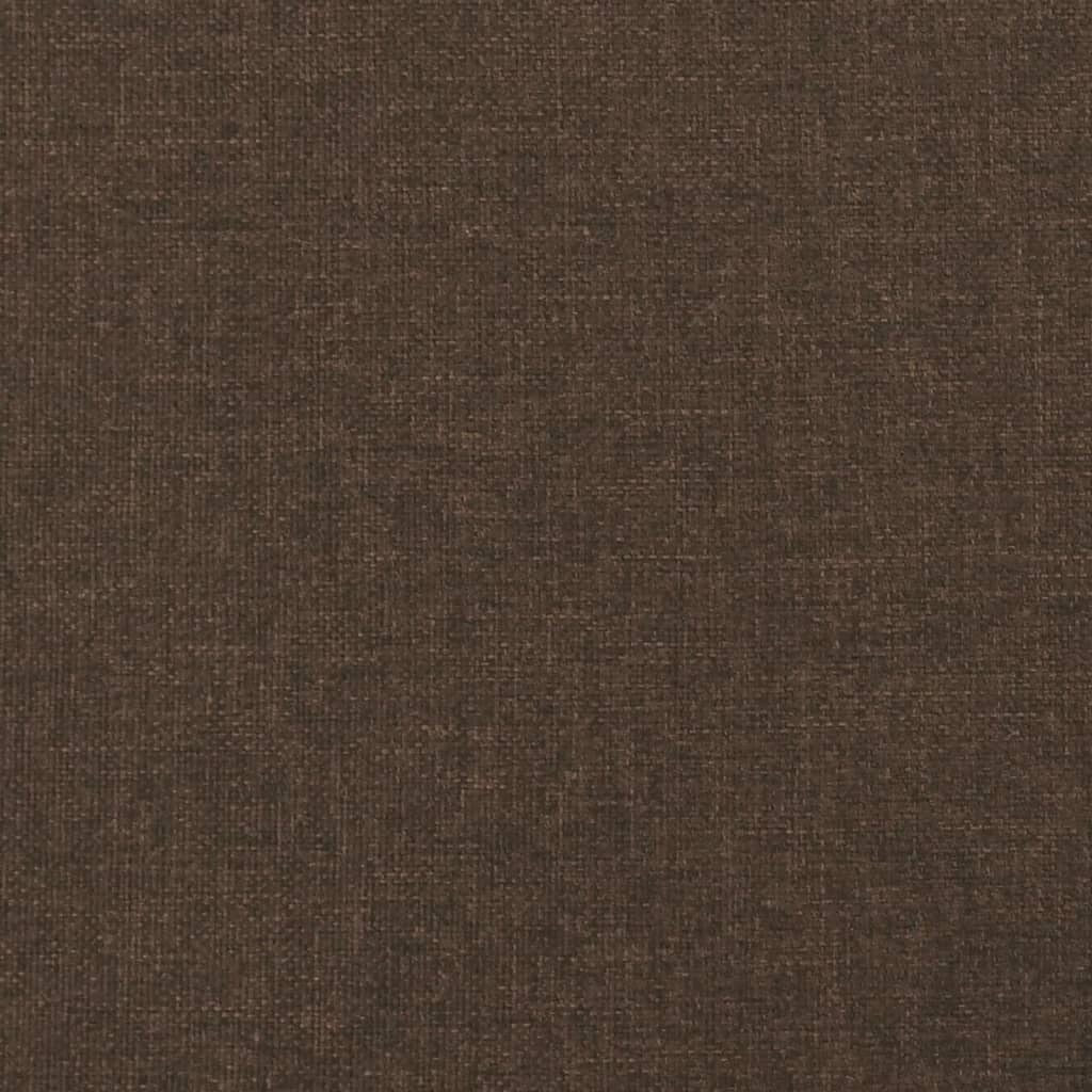 Struttura Letto a Rete a Molle Marrone Scuro 120x200 cm Tessuto | homemem39