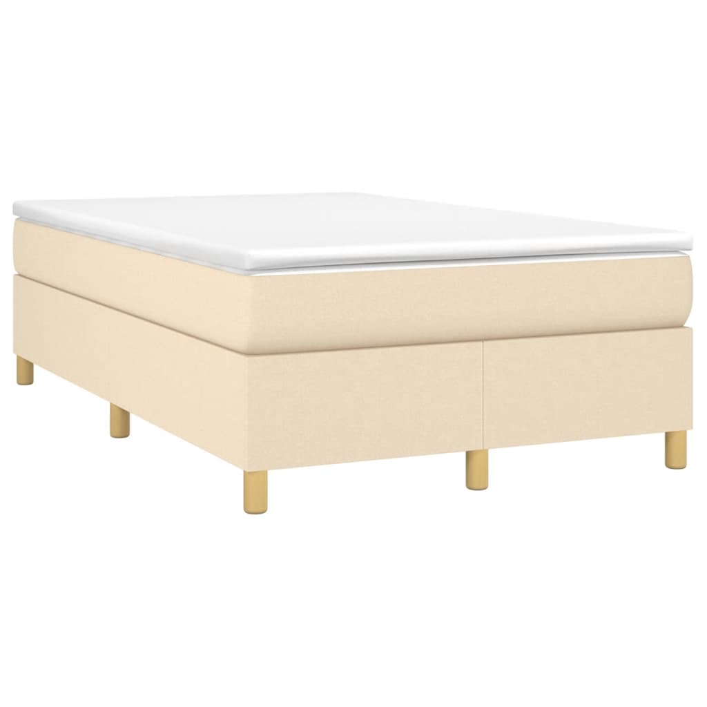 Struttura Letto a Rete a Molle Crema 120x200 cm Tessuto | homemem39