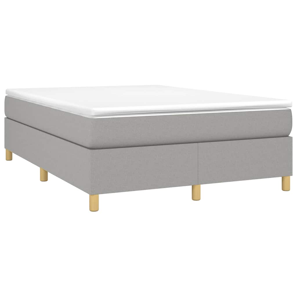 Struttura Letto a Rete a Molle Grigio Chiaro 140x190 cm Tessuto