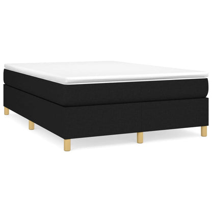 Struttura Letto a Rete a Molle Nero 140x190 cm in Tessuto | homemem39