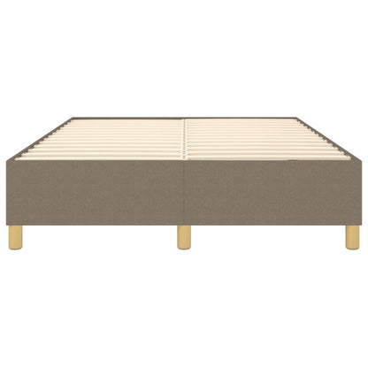 Struttura Letto a Rete a Molle Tortora 140x190 cm in Tessuto