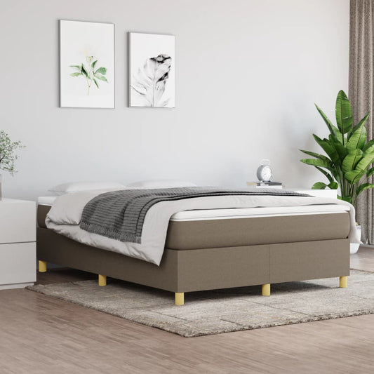 Struttura Letto a Rete a Molle Tortora 140x190 cm in Tessuto | homemem39
