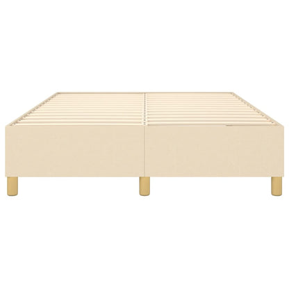 Struttura Letto a Rete a Molle Crema 140x190 cm in Tessuto | homemem39