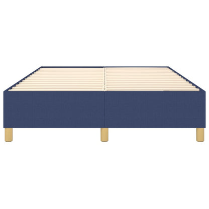 Struttura Letto a Rete a Molle Blu 140x190 cm in Tessuto | homemem39