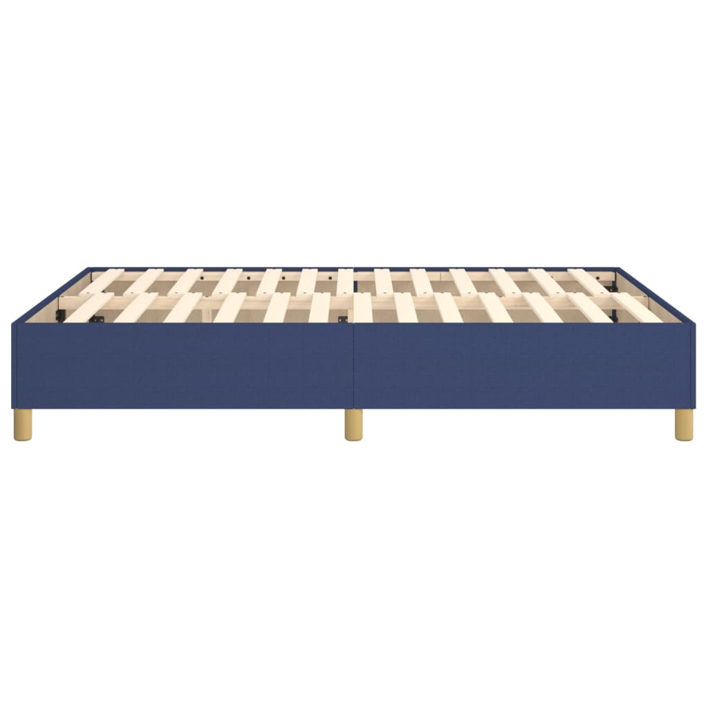 Struttura Letto a Rete a Molle Blu 140x190 cm in Tessuto | homemem39