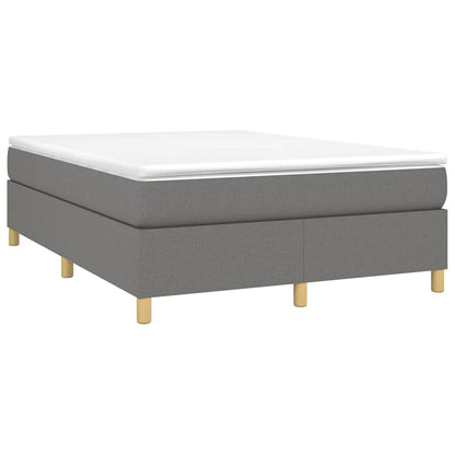 Struttura Letto a Rete a Molle Grigio Scuro 140x200 cm Tessuto