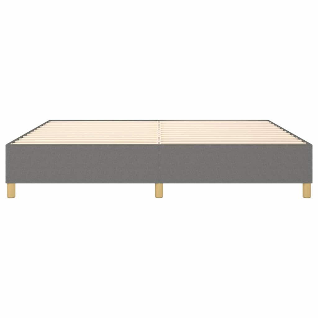 Struttura Letto a Rete a Molle Grigio Scuro 140x200 cm Tessuto